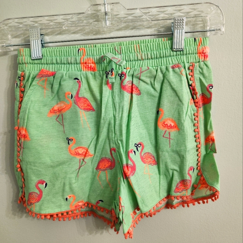 Rumi & Ryder Girls flamingo shorts Size Med